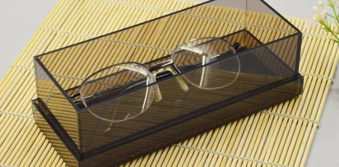 Wholesale Brown Acrylic Glasses Box