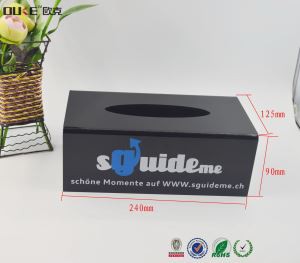 Tisu hiasan Rectangle Clear Acrylic Box Cover