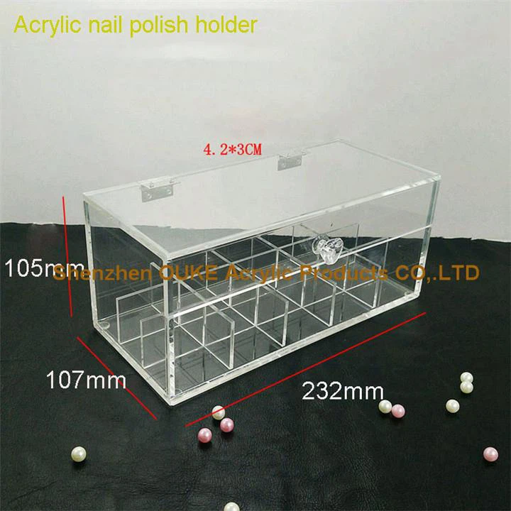 Acrylic nail polish holder