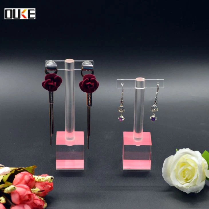 Beautiful Delicate T Shape Acrylic Earring Holder Stand
