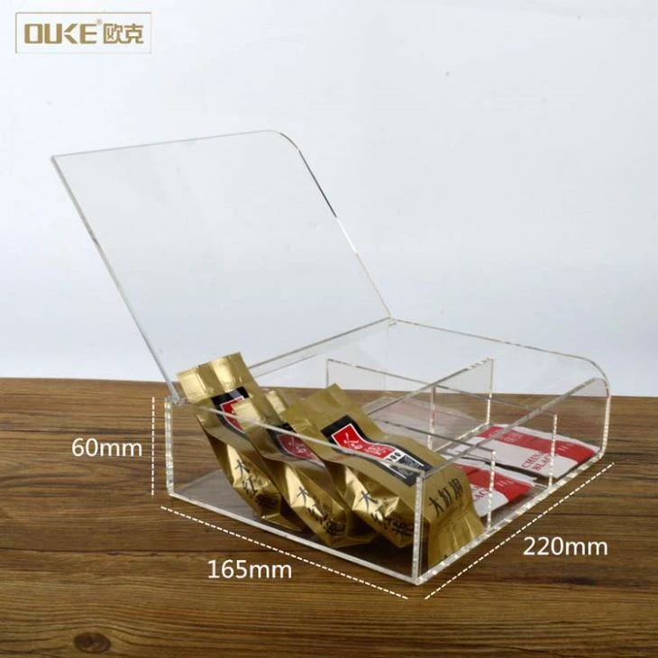 Plastic Container Clear Acrylic Tea Bag Box