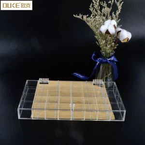 Clear Multiple Compartments Box Barang Kemas Akrilik